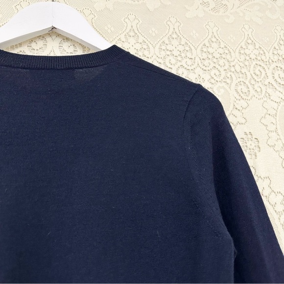 Burberry Merino Wool Elbow Patch Crewneck Sweater - Picture 12 of 16